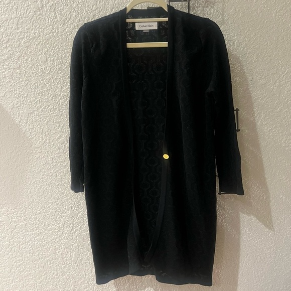 Calvin Klein long Cardigan Sweater Size M - Picture 5 of 12